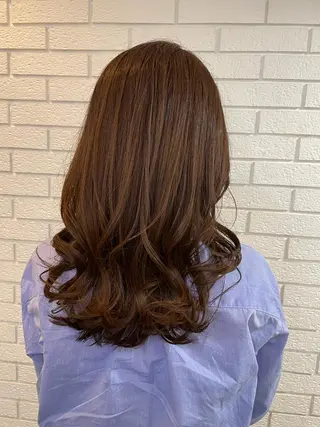 セミロング カラー ニュアンスデザイン✄ YOU♡のヘアスタイル
