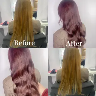 ロング カラー 髪質改善×矯正🫧 韓国ヘアasamiのヘアスタイル