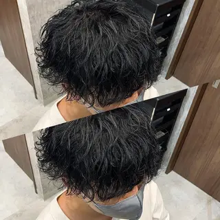 ショート パーマ メンズ AI TOKYO  横浜店所属・メンズ支持数No.1 👑リュウ👑のヘアスタイル