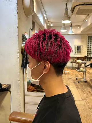 ショート メンズ ✨ブリーチ支持No1 複雑履歴修正/舘岡のヘアスタイル