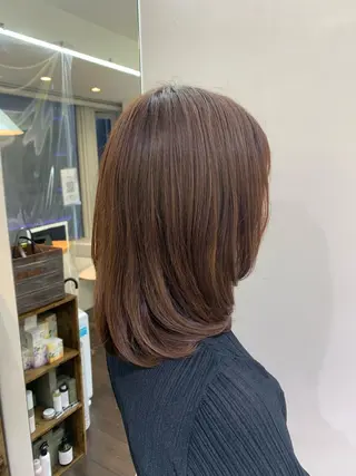 ミディアム GO TODAY シェアサロン 銀座Arc店所属・デジタルパーマ🫧 韓国風ヘア🫧サクラのヘアスタイル