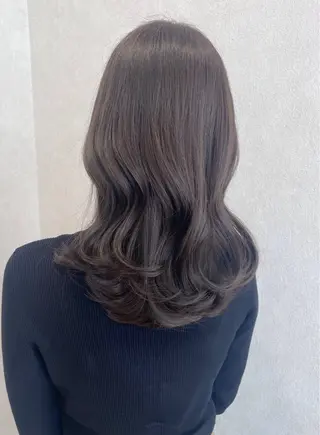 ミディアム 艶髪ストレート 縮毛矯正🍀本田拓也のヘアスタイル