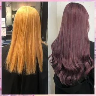 ロング カラー ヘアアレンジ 八巻 晴香のヘアスタイル