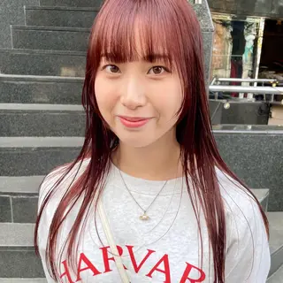 ロング カラー 🍊暖色×顔周り 🍊cocoroのヘアスタイル