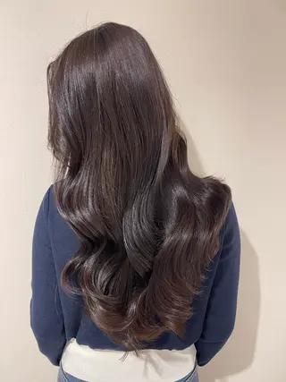 ロング 松永 悠里のヘアスタイル