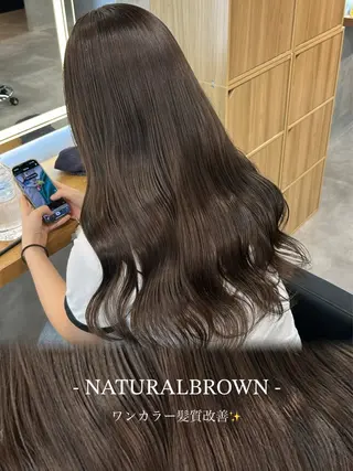 ロング カラー ナチュラル艶カラー/ YUNAのヘアスタイル