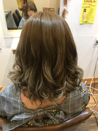 ミディアム ヘア＆エステ フォーチュン所属・石川 奈緒子のヘアスタイル