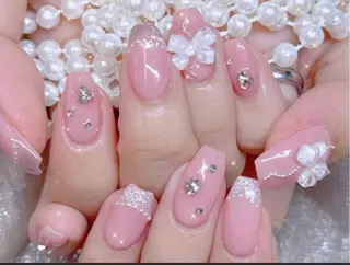 ネイル 🎀彩羽チップ 長さだし専門🎀のネイルデザイン