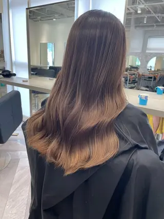 ロング カラー ヘアアレンジ 🎗秋山勇 /三宮指名No.1のヘアスタイル