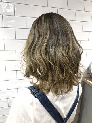 ミディアム カラー 原山 直人のヘアスタイル