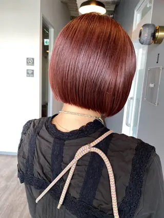 ショート カラー 似合わせカラーパーマ 🌿kitin米川のヘアスタイル