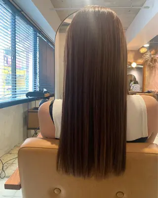 ロング カラー 落合 妙佳のヘアスタイル