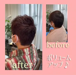 ショート カラー メンズ 薄毛専門 メンズカットREEのヘアスタイル