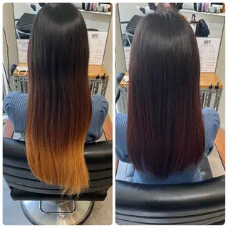 ロング カラー OFF YUYAのヘアスタイル