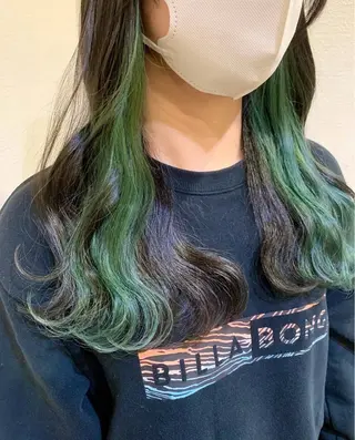 ロング カラー しながわ はるかのヘアスタイル
