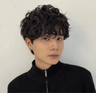 パーマ メンズ ハイトーン/パーマ/ メンズ / 櫻本🌐のヘアスタイル