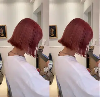 ショート カラー 【韓国艶カラー🎀】 添田 菜摘のヘアスタイル