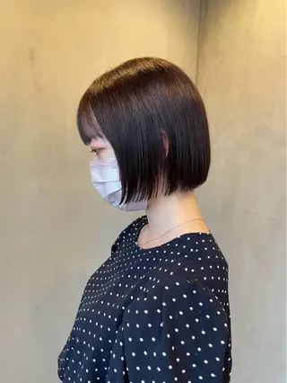 ショート LUVISM長岡 ボブ/三浦めい🌟のヘアスタイル