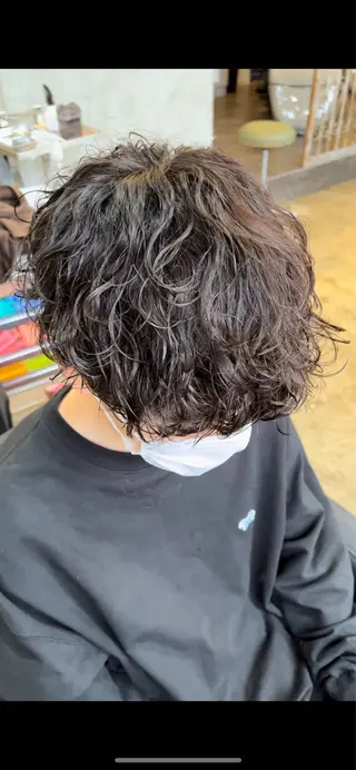 ショート パーマ メンズ 🌀rooomen/ 龍之介/メンズサロンのヘアスタイル