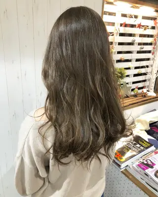 ロング カラー 西川 敏夫のヘアスタイル