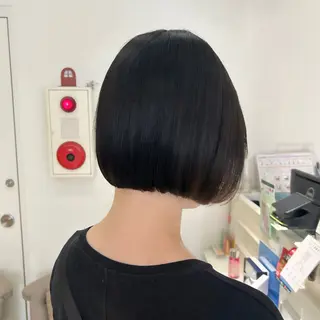 ショート カラー ヘアアレンジ 吉水 彩乃 /ボブ/透明感カラーのヘアスタイル