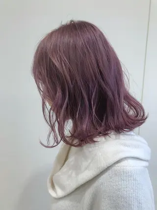 ミディアム カラー ケアブリーチ 坪井佑樹のヘアスタイル