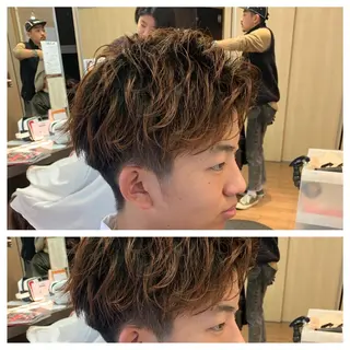 パーマ メンズ サトウ レンマのヘアスタイル