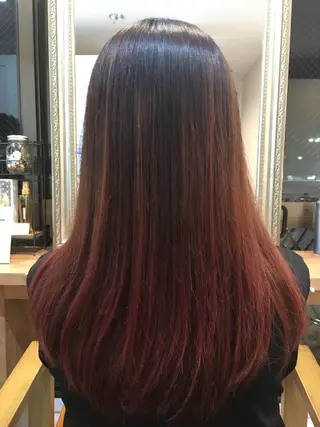 カラー ナガサカ サチのヘアスタイル