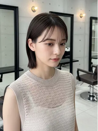 ショート 似合わせボブ✖️ 韓国レイヤー✨小関のヘアスタイル