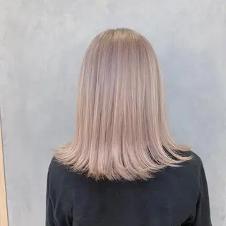 ミディアム カラー 城 健太郎 💎ハイトーンのヘアスタイル