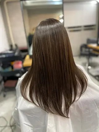 ロング カラー 松井那津子 /ハイライトブリーチのヘアスタイル