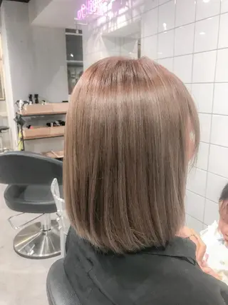 ミディアム カラー Lehm所属・表参道/さあ や/大人ナチュラルのヘアスタイル