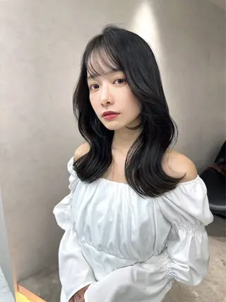 ミディアム レイヤー/韓国❣️ 髪質改善/e_kiのヘアスタイル