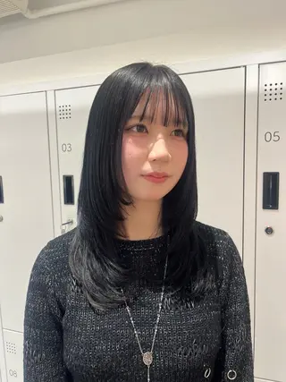 ロング カラー みう/仙台/暖色/ 艶髪/顔周りカット/のヘアスタイル