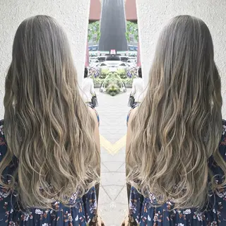 ロング カラー パーマ ヘアアレンジ 🫧代表/新宿駅近/ 限定価格🫧田辺貴裕のヘアスタイル