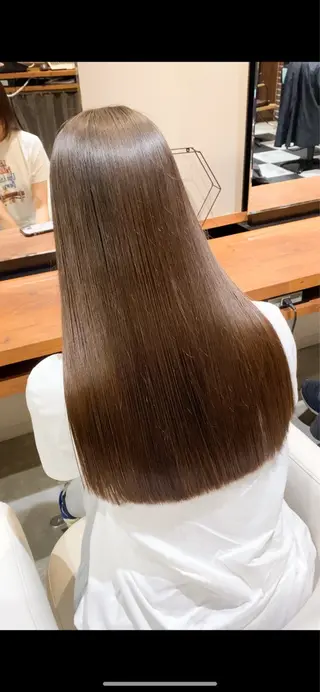 ロング 透明感ブリーチ/ メンズパーマのヘアスタイル