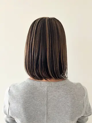 ミディアム カラー ケアパーマ/ブリーチ daisukeのヘアスタイル