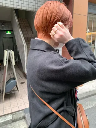 ショート カラー ヘアアレンジ 🌿ニュアンスパーマ /ショート淳平のヘアスタイル