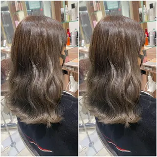 ミディアム カラー 全席個室　暖色カラー Zina松園優香🌸のヘアスタイル