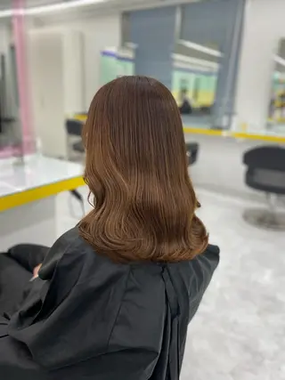 ロング カラー パーマ ヘアアレンジ メンズ キッズ ネイル マツエク・マツパ アイブロウ Lumo所属・💖横浜ブリーチなし 💖MIHOのヘアスタイル