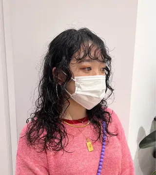 セミロング パーマ ally hairsalon所属・Emi .のヘアスタイル