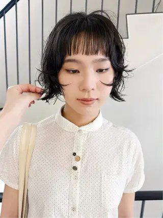 ショート パーマ hanami /名駅のヘアスタイル