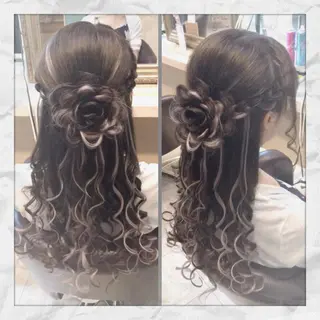 ロング ヘアアレンジ ヘアセット/着付け 𓇼 松本 夏美𓇼のヘアスタイル