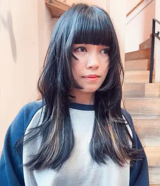 ロング カラー hemm,hemm.所属・似合わせヘア 💐たかさきかなこのヘアスタイル