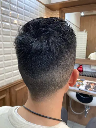 ショート メンズ ルピナス中田店長 山口大地のヘアスタイル