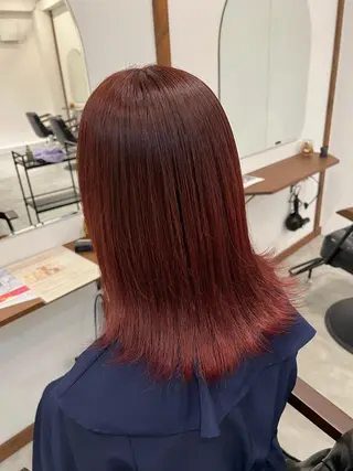 セミロング カラー Ami ブリーチ/ハイトーンのヘアスタイル