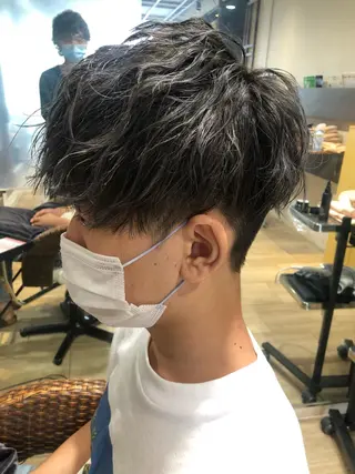 ショート カラー メンズ メンズパーマ/ スパイキー/神田正紀のヘアスタイル