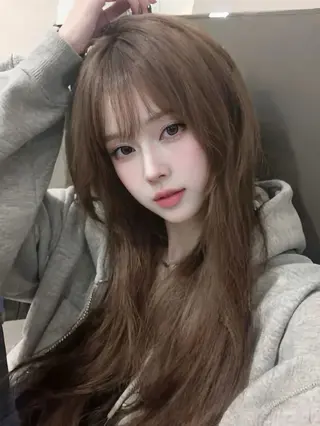 カラー 透ける透明感カラー 🤍anju🪽ྀིのヘアスタイル