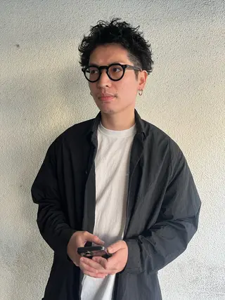 パーマ メンズ little×esta所属・little石川 秀のヘアスタイル