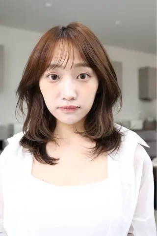 ミディアム 透明感カラー🎨 磯部拓磨のヘアスタイル